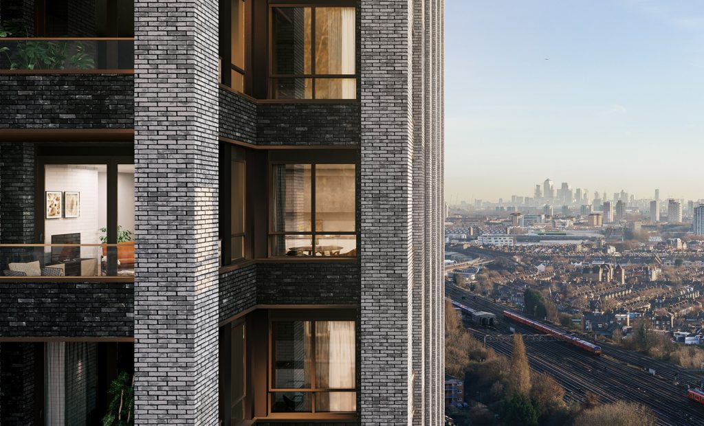 New development overlooking south west London