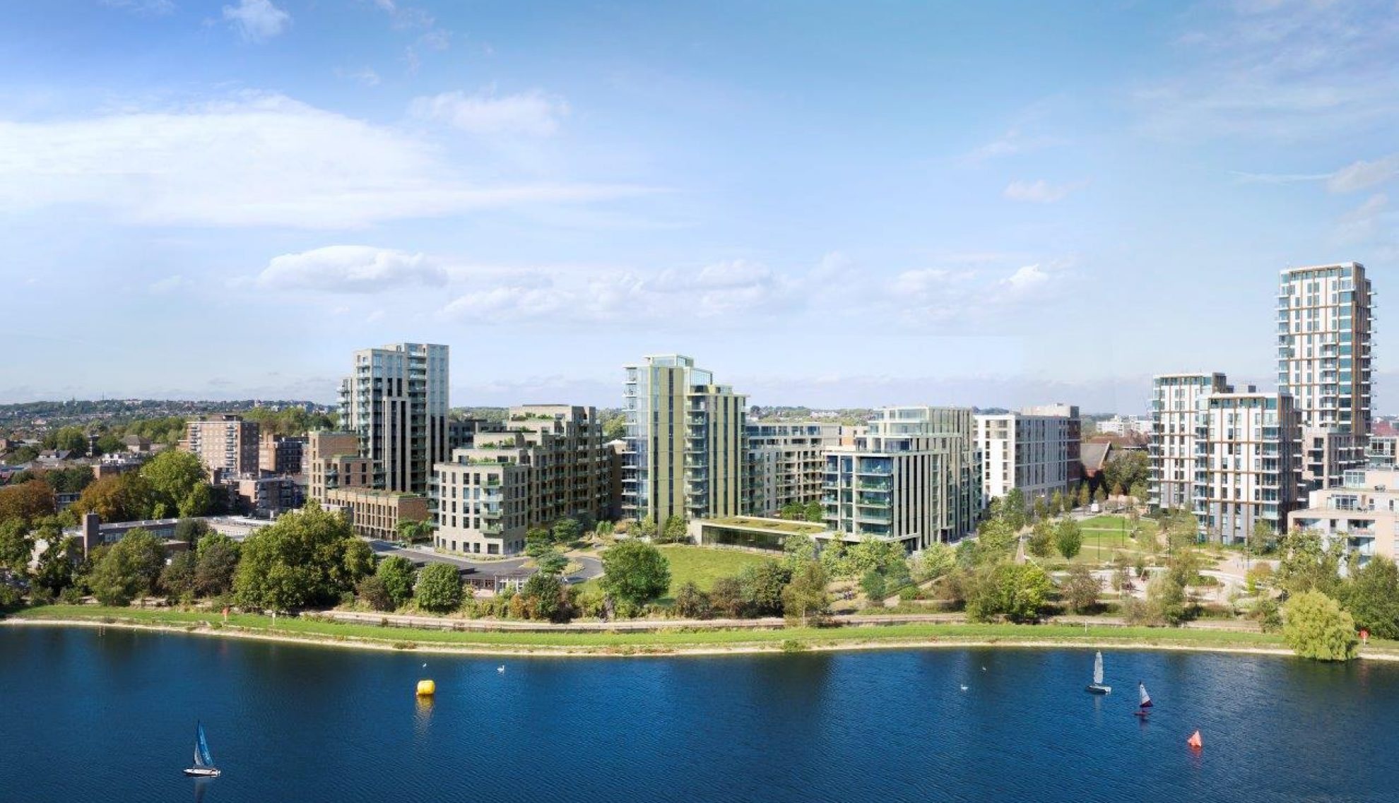 The Woodberry Down development in the N4 London postcode