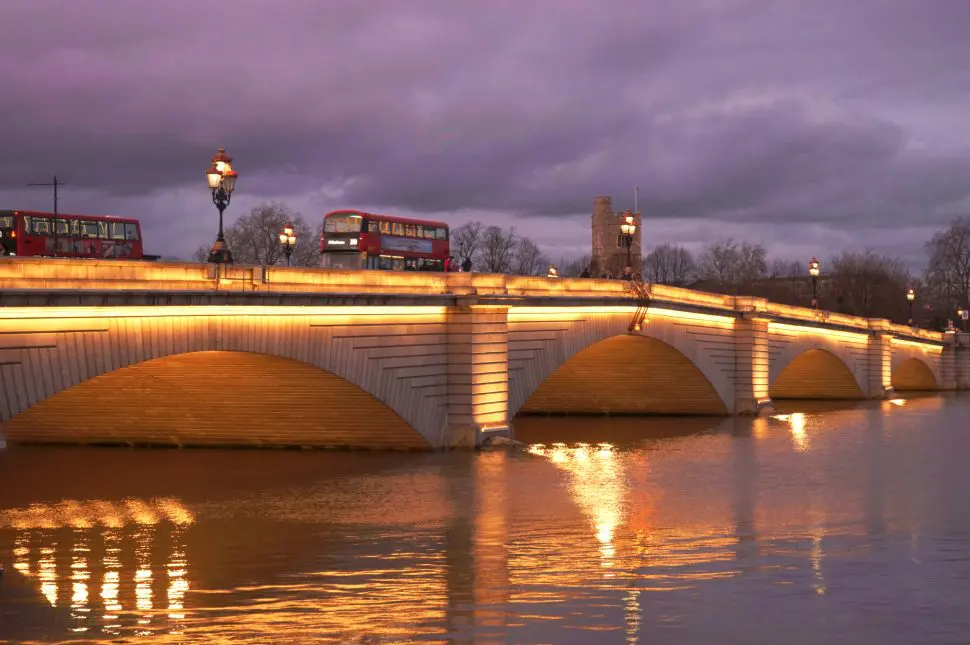 Putney Bridge at dusk