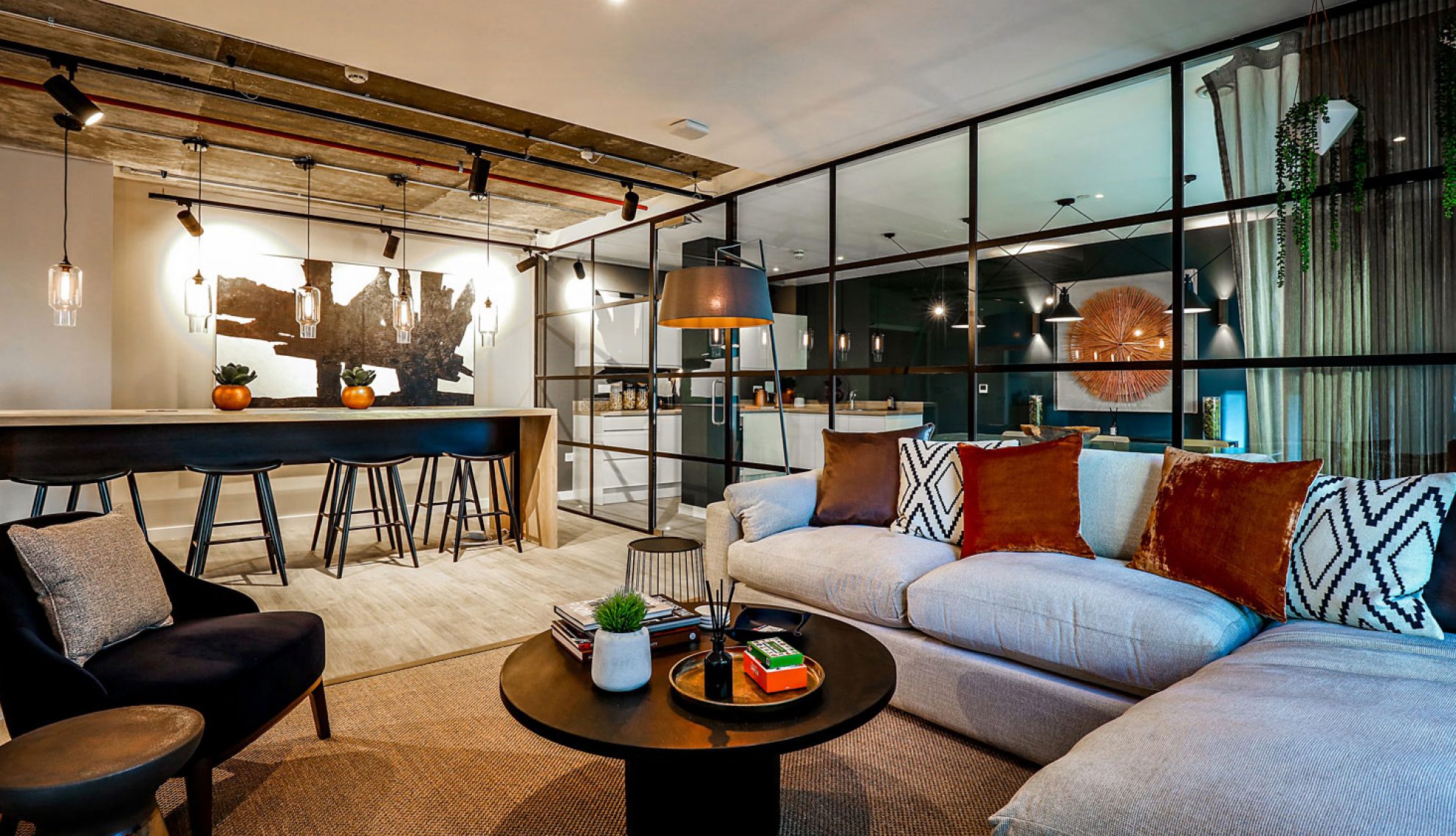 The residents' lounge at No.16 Sutton Court Rd