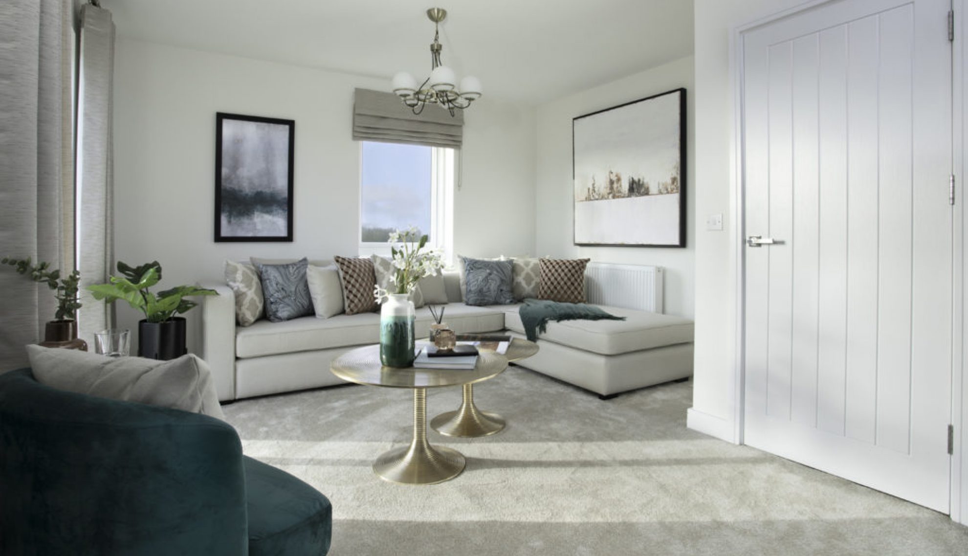 Saxon Reach living room – new build homes for sale