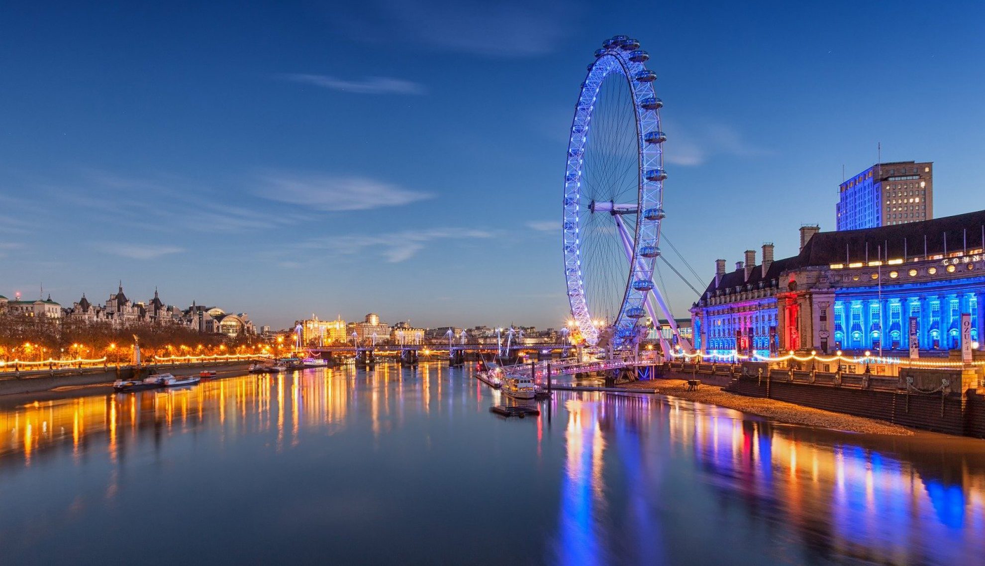 The London Eye in the SE1 London postcode