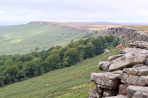 Stanage Edge in Derbyshire, East Midlands