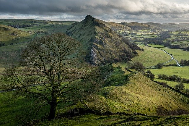 Peaks district in Derbyshire