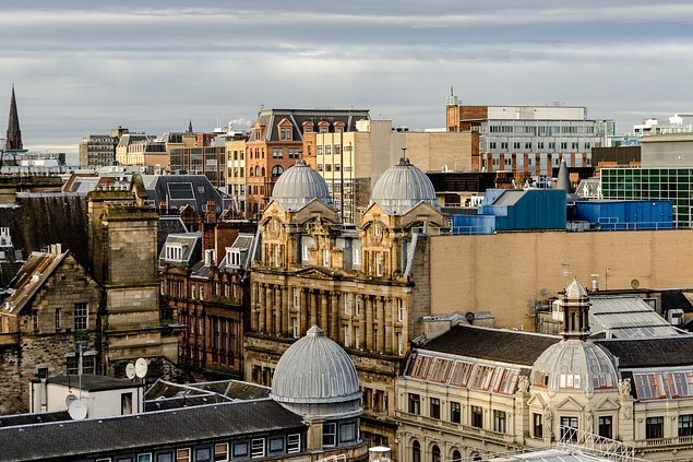 Rooftop view of Glasgow