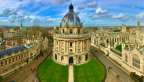 The city of Oxford in the South East of England
