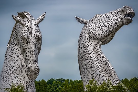 Kelpie Statues in Falkirk