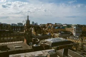 Glasgow city rooftops