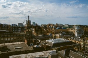 Glasgow city rooftops