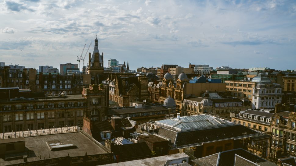 Glasgow city rooftops