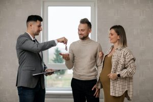 Couple securing help to buy house.